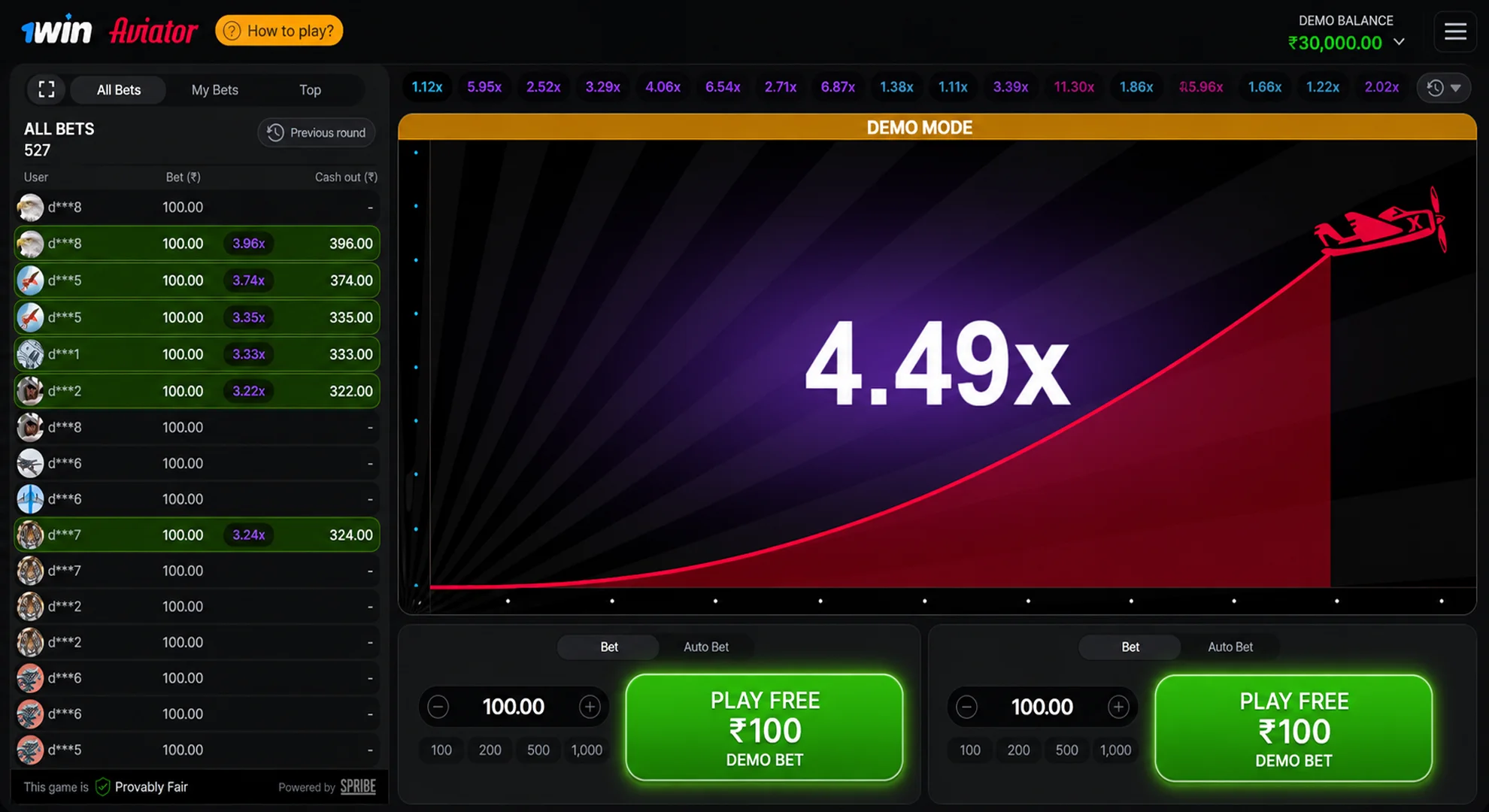 Aviator in Demo Mode for Free